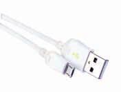 Kábelek USB Lapos mikro USB kábelek adapterek Lámpák SM7001W 23 35 070 110 1/25/50 SM7001B 23 35 070 120 1/25/50 SM7001G 23 35 070 130 1/25/50 csatlakozók: A dugó mikro B dugó verzió: 2.