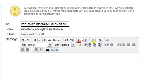 Visszaélések email
