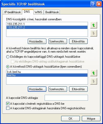 A DNS beállítások az IP konfiguráció részét képezik Pásztor Miklós: DNS egészség http://videotorium.