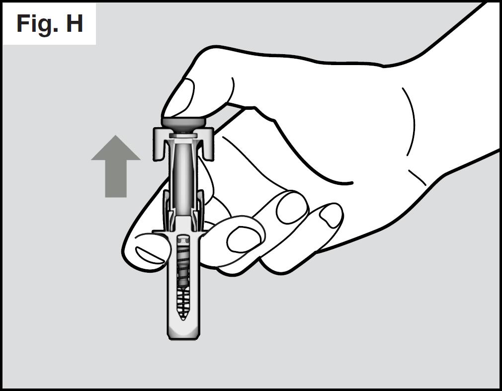 10 secunde. Nu masaţi locul injectării. Pasul 7. Eliminarea seringii Nu încercaţi să puneţi la loc capacul seringii.