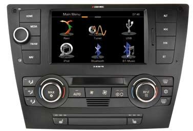 Járműspecifikus navigáció BMW 3 járművekhez z-e3215 A ZENEC BMW navigációja egy új, úttörő hardveren és szoftveren alapszik, melyek számos plusz funkciót biztosítanak.