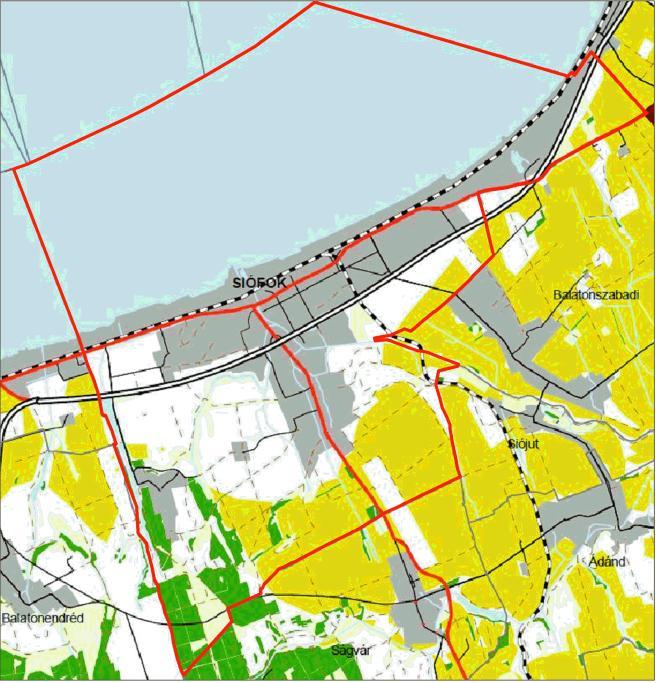 Siófok településfejlesztési koncepciója és integrált településfejlesztési stratégiája 2.17 KÖRNYEZETVÉDELEM 2.17.1 Talaj A település földtani közeg, talajtani adottságai a 1.12.1. fejezetben kerültek ismertetésre.