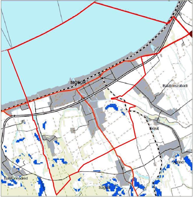 171 1.17-3. ábra: Kivonat a BKÜ TrT (2008) vízeróziónak kitett terület övezete tervlapból 1.17-4.