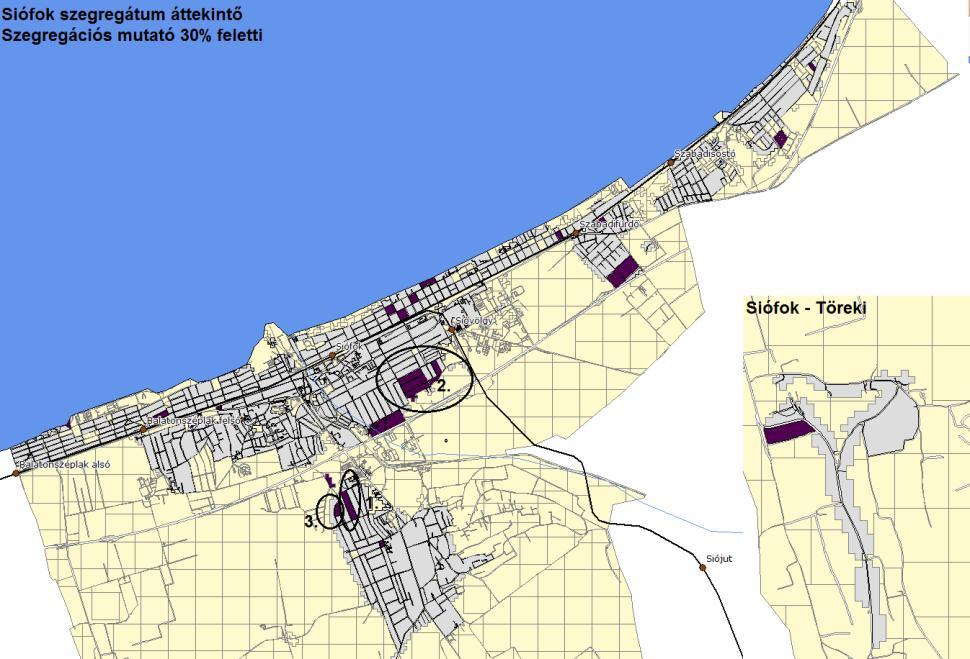 239 A KSH elvégezte a település szegregáció-szűrését, ennek keretében a szegregált és a szegregációval veszélyeztetett területek lehatárolását, összesített adataik adatvédelmi ellenőrzését, s átadta