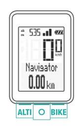 gombok segítségével állítsa be a kívánt értéket Az O gombbal hagyja jóvá a beállítás Az M7 ezután automatikusan visszatér funkció módba A Navigátor nullázása A BIKE