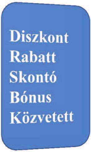 Az előadásban árengedménynek tekintem, ha az eladó által meghirdetett katalógus ár, vagy a szerződésben rögzített ellenérték valamilyen feltétel