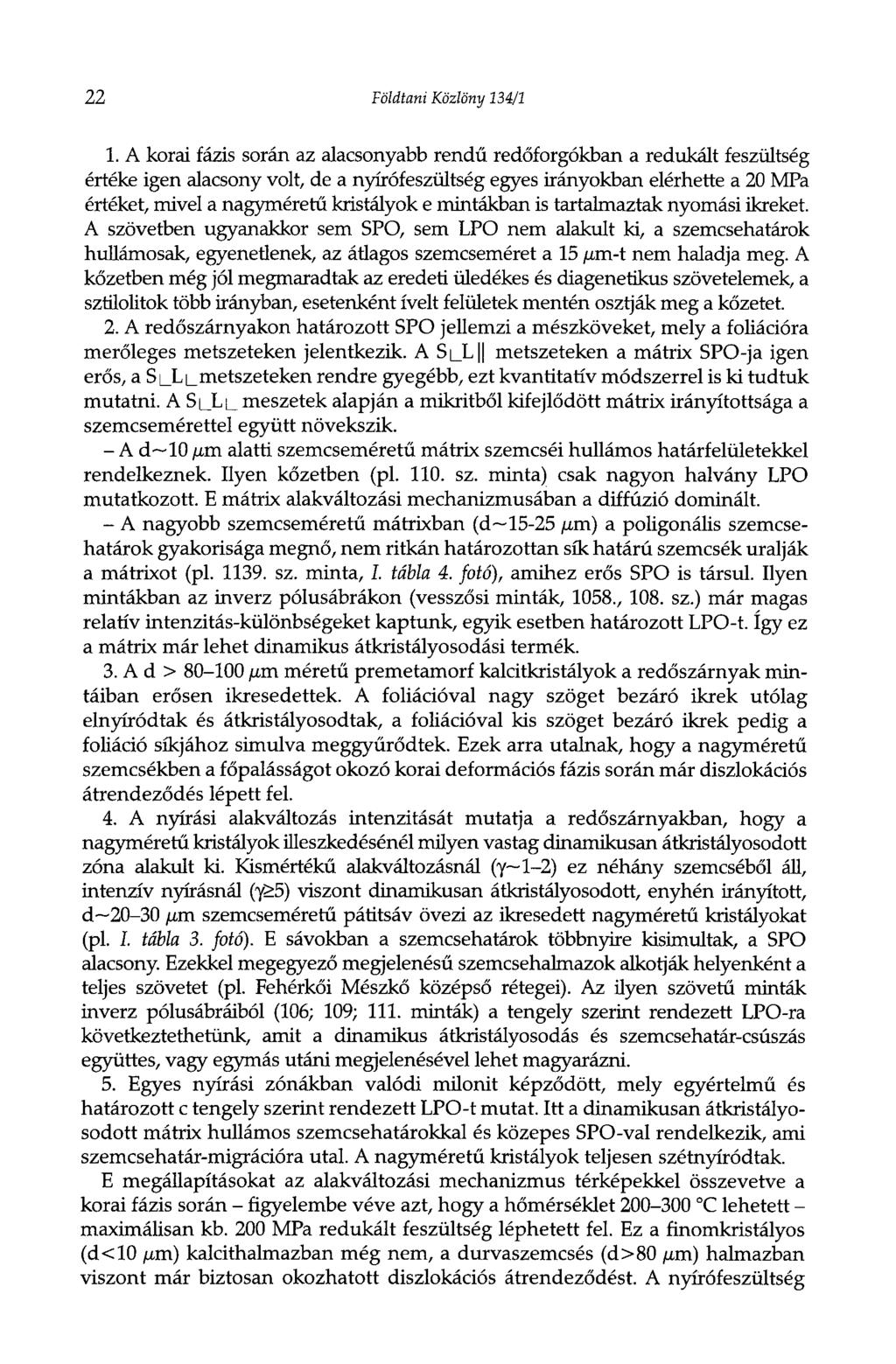 22 Földtani Közlöny 134/1 1.