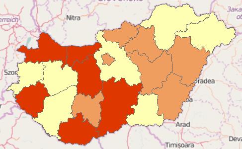 Eredmények és NATéR-adatintegráció Results and integration into NAGIS A klímaváltozás fontossága más társadalmi problémákhoz képest / Importance of climate change compared to other social issues