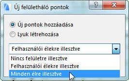 A felületháló pontjait a rendszer úgy köti össze, hogy a terep felületét háromszög síklapokkal közelíti. Az épületünk körüli járdát később -0,13 méter felső síkkal, kifelé lejtéssel készítjük el.