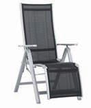 A szék hét különböző szögben állítható a nagyobb variálhatóság és a maximális kényelem biztosításához.