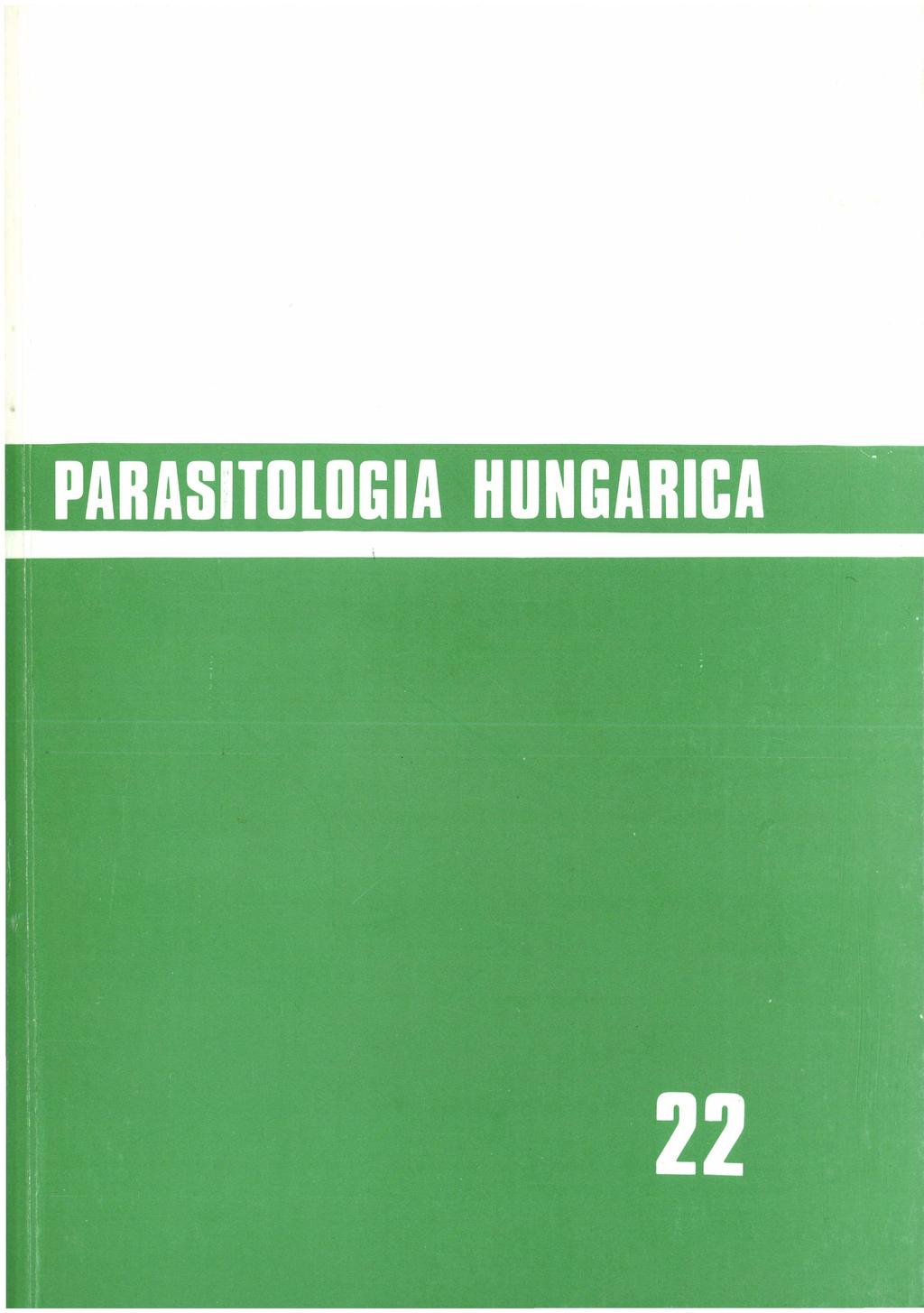 PARASITOLOGY