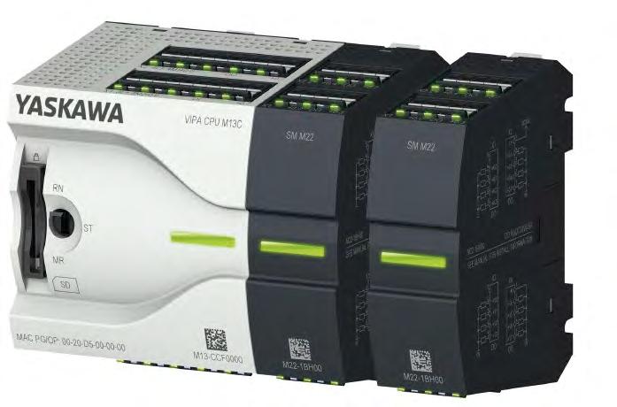 A VIPA MICRO M13C az új vezérlés generáció bevezető újdonsága a YASKAWA VIPA Controls-tól.