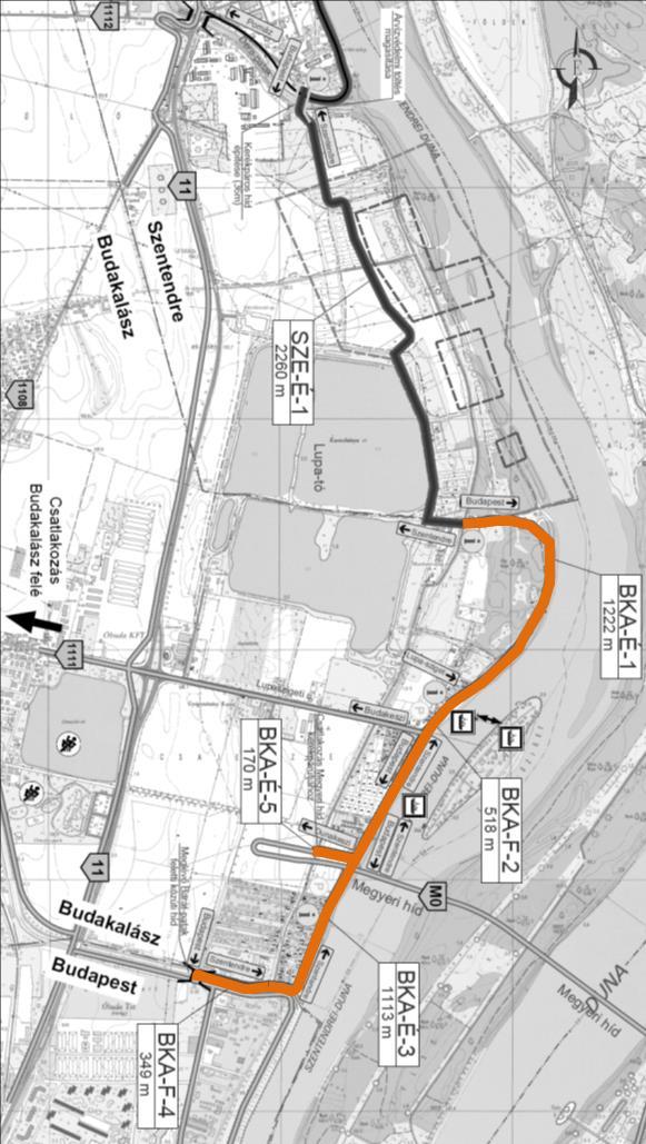 ALÁTÁMASZTÓ MUNKARÉSZ Eurovelo 6 útvonal Budapest-Szentendre szakasza a budakalászi szakasz kiemelésével U R B A N - L I S S T Ú D I Ó K F T. 8 1.