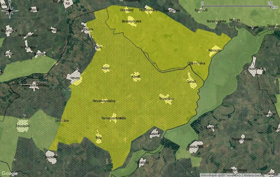 madárvédelmi területtel. A Natura 2000 terület víztől függő károsodottsága a "nem, vagy alig károsodott" kategóriába sorolható (VGT2 6-9 melléklet).