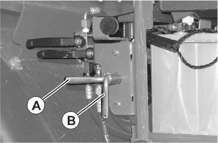 A gép üzembe helyezése előtt kapcsolja be a főkapcsolót, A pozíció. A gép leállítása után kapcsolja ki a főkapcsolót, B pozíció.