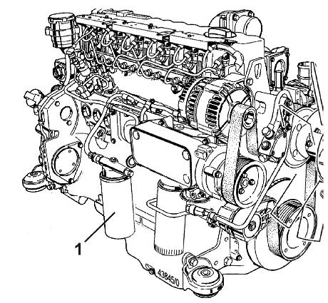 Tisztítás, ápolás és karbantartás 14.6.2 Üzemanyag-szűrő A motor egy darab üzemanyagszűrővel rendelkezik (164/1). Az üzemanyagszűrő cserélhető szűrőbetéttel rendelkezik. Szűrőcsere 1.