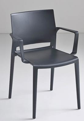 46,-EUR G/BAKHITA B Karfás szék bevont eloxált alumínium