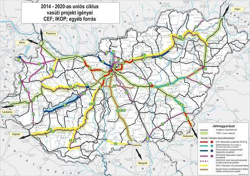 IKOP és CEF projektek Az IKOP-ot a projektlista kivételével - az operatív programok közül
