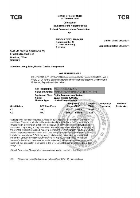 6 Engedélyek USA / Kanada Safety general population; consult Safety Code 6, obtainable from Health Canada's web-site: http://www.hc-sc.gc.