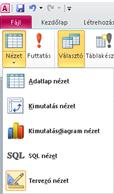 SZE INFORMATIKAI KÉPZÉS 9 Az SQL nézetet választva a lekérdezés SQL parancsként jeleníthető meg: SELECT neptun.[neptun kód], neptun.vezetéknév, neptun.keresztnév, szuldat.