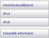 A Web Image Monitor használata 1. Interfészbeállítások Megjelenik az interfész-beállítás. 2.