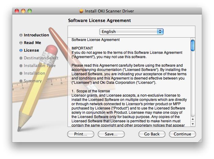 7. Olvassa el a licencszerződést és kattintson a