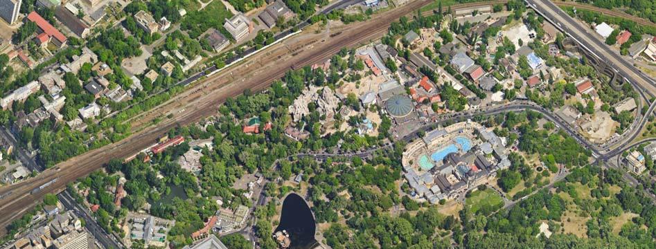 II.4. Zöldfelületi és környezetvédelmi javaslatok Zöldfelületrendezési, -fejlesztési javaslat A tervezett fejlesztések (Pannon Park projekt) elsősorban a volt Vidámpark területét érintik.