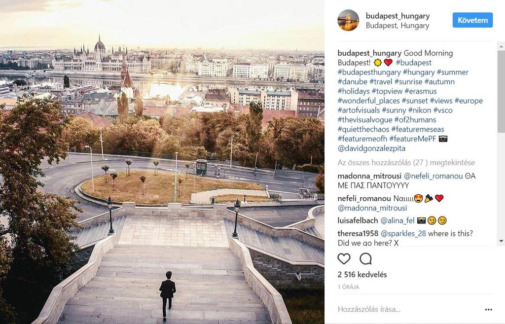 Instagram A vizuális megjelenés elősegíti a bevonzódást Az