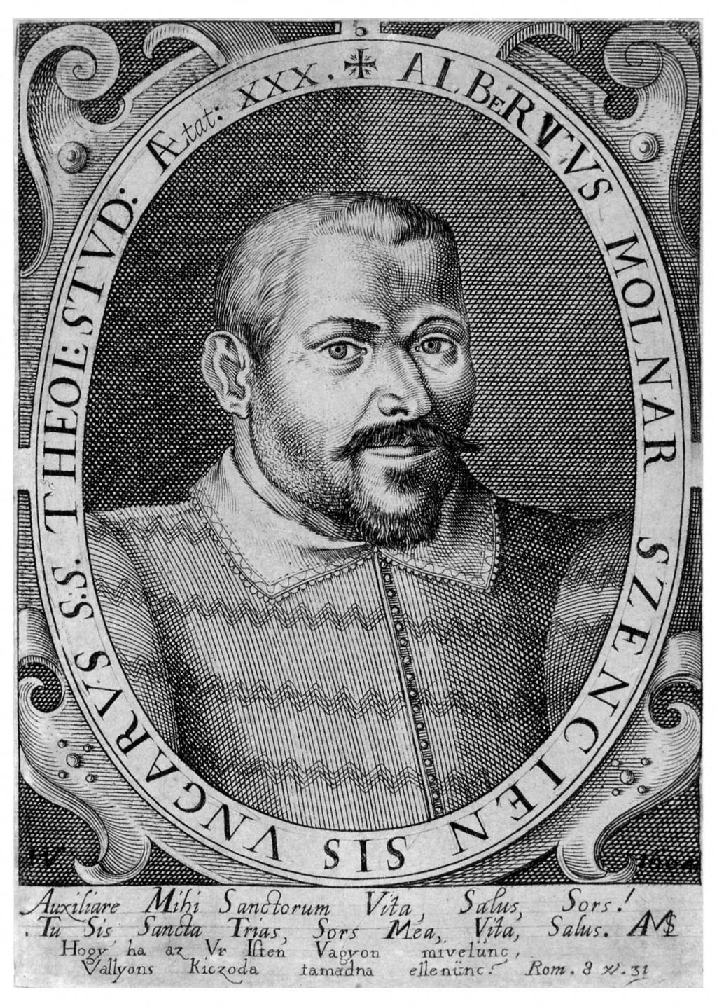 1. Szenci Molnár Albert képe (1604) / Portrait of