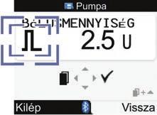 4. 5. 6. j A bólusmennyiség növeléséhez nyomja meg a x gombot, csökkentéséhez pedig a z gombot.