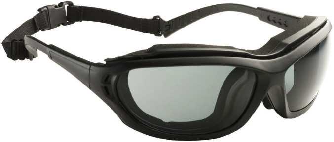 hagyományos és a zárt, valamint a száras és a pántos szemüvegek előnyeit 60970: fekete keret, víztiszta, páramentes lencse (2-1,2 1FN, fényszűrő osztály: 0) 60973: fekete keret, színezett