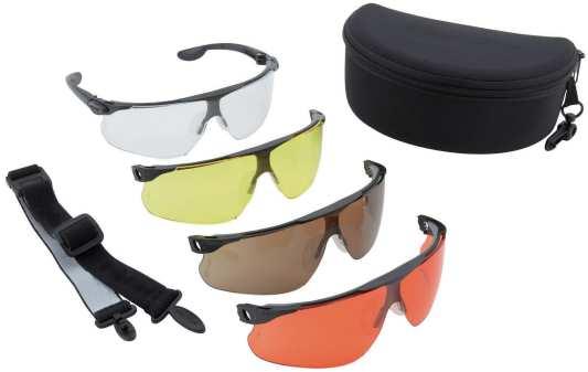 1F), közvetlen erős napsugárzáskor, UV elleni védelemmel 60115 Ballistic Utility Pack tartalmazza a cserélhető szemüvegszárat,