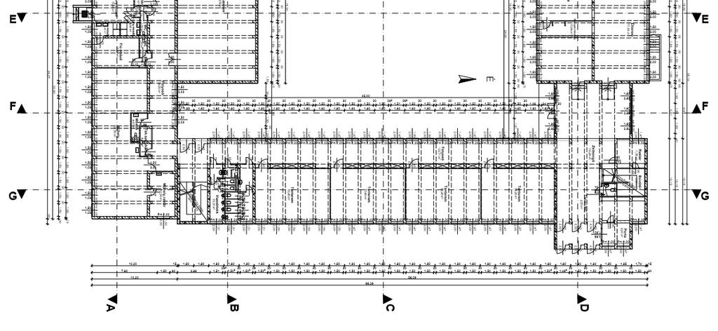 Az iskola homlokzati falának rétegrendje: (RA8 rétegrend) o 1,5 cm belső oldali javított mészvakolat o 30 cm előregyártott kohóhabsalak nagyblokk 60/30 cm pillérekkel o 1,5