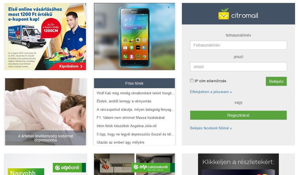 küldési lehetőséggel, SMS értesítés, POP3-letöltés, IMAP stb). A Citromail mobiloldalon és applikációban is elérhető. TERMÉKELŐNYÖK m. 16.000 látogató a mobil weboldalon és 341.