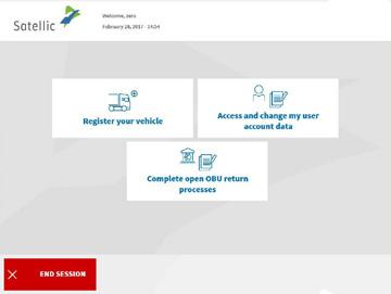 Bankszámla adatait megadhatja most vagy később egy szervizponton vagy a Road User Portálon.
