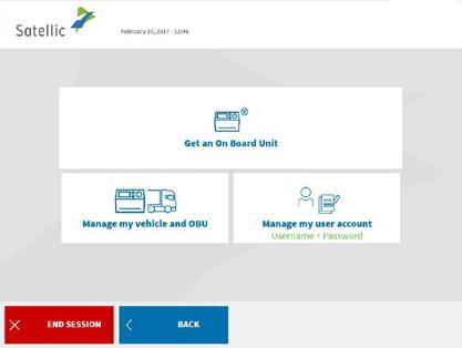 6 Get an OBU OBU beszerzése - Získat OBU - Získanie OBU 1. Select your language. Válasszon nyelvet. Vyberte jazyk. Zvoľte jazyk.! Interface available in 4 languages! Interface beschikbaar in 4 talen!