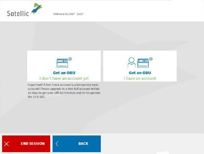 4. Click Get an OBU without account 1, then click NEXT 2.