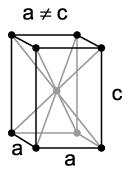 adható meg: köbös tetragonális rombos (ortorombos)