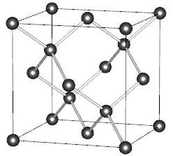 Elemi cellák gyémántrács C (gyémánt), Si, Ge, Sn (<13