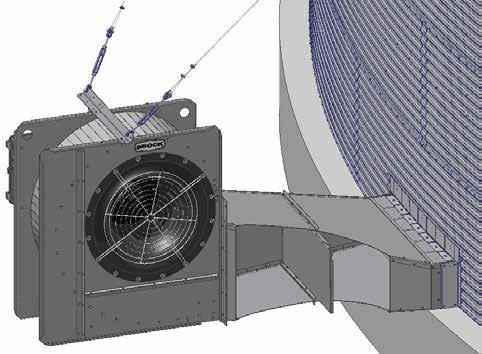 A Brock csatlakoztató idomainak jellemzői: Tartós, horganyzott acélból készült hengerelt vagy csavarozott idomok, minimális ellenállással vezetik be a légáramot a siló szellőztető