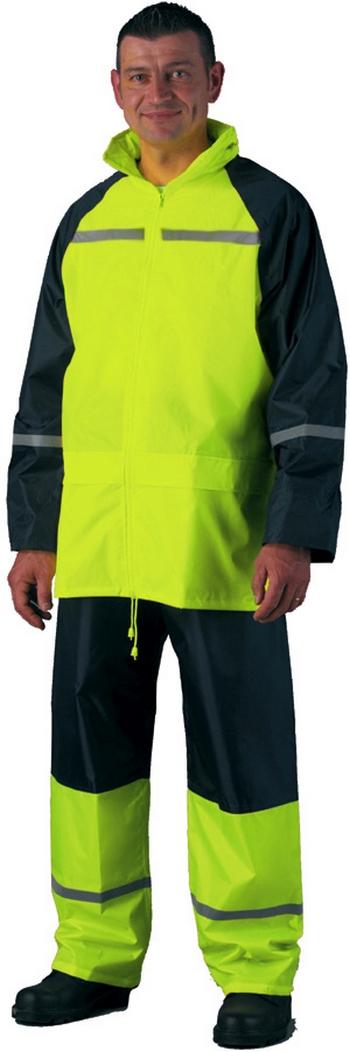 FLUO ORKÁNRUHA 50710, 50730 kétrészes (kabát+nadrág) ruha vízhatlan szellőzőnyílás a háton, gallérba rejthető kapucni vékony, nagy szakítószilárdságú víz- és szélálló anyag hidegállóság: -20 C
