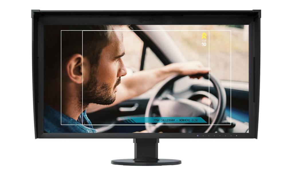 Tökéletesen antireflektív panel ColorEdge monitor Hagyományos monitor Ideális megoldás videokészítés és filmgyártás céljára: HDMI A filmeket általában 24 fps képkocka-frissítési sebességgel rögzítik.