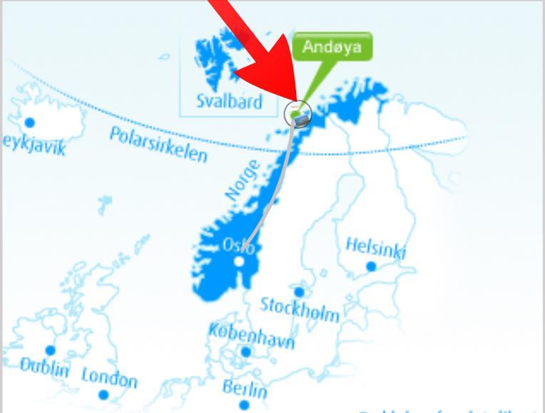 ANDOYA ROCKET RANGE Norvégia, É70 o és K16 o