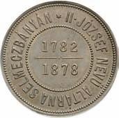 33 gr, Huszár: 2116, MzA:347, Tower: 832, Sehr selten! Patina! gutes vorzüglich 400.- 971 971.