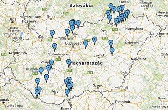 ábra: Fekete gólyák (Ciconia nigra) magyar vonatkozású megkerüléseinek helyszínei 2015-ben / Locations of Black Stork recoveries related to Hungary in 2015 REPORT OF THE WORK OF THE BLACK STORK