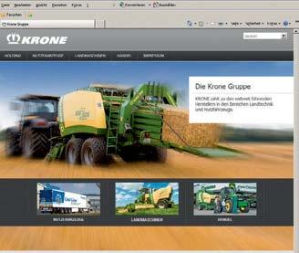 Online Fedezze fel a KRONE világát a www.krone.de internetcímen. Oldalainkon számokat, tényeket és újdonságokat közlünk, illetve szervizszolgáltatásaink egész sora közül válogathat.