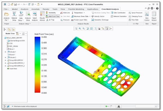 5. Tippek-trükkök szerszámtervezés területén Creo CMA - Molde3D megoldó Creo környezetben -