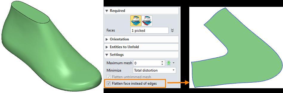 Modellezési javítások Új lehetőség jelent meg a "Flatten face instead of edges