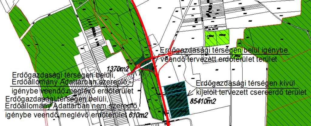 terv erdőgazdálkodási térségként állapít meg, összességében nem csökkenhet.