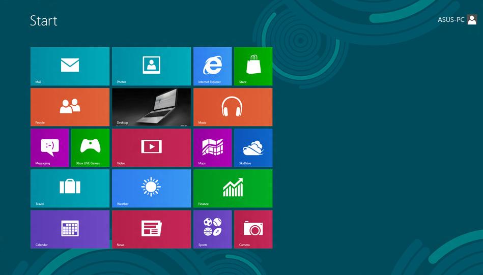 Windows UI O Windows 8 possui uma interface do utilizador (IU) baseada em mosaicos que lhe permite organizar e aceder facilmente às aplicações Windows a partir do Ecrã Inicial.